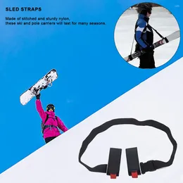 Outdoor Bags Ski Shoulder Carrier Strap Adjustable & Pole Portable Holder Straps Skiing Accessories