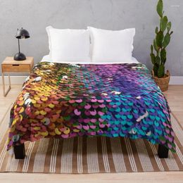Blankets Multi-colored Sequins Throw Blanket Summer Beddings Soft Beds Giant Sofa Bed Linens Decorative