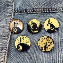 Halloween night christmas pin Cute Anime Movies Games Hard Enamel Pins Collect Cartoon Brooch Backpack Hat Bag Collar Lapel Badges 2332