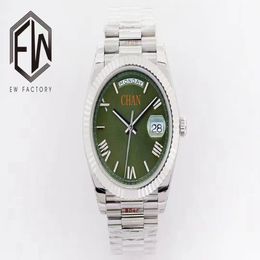 2022 New EW Factory men 40mm watch 2836 Automatic Mechanical Movement 904L Sapphire Roman Numerals wristwatch montre de luxe312o
