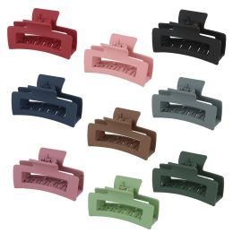 Large Rectangle Claw Clips Matte Square Clip for Women Thick Hair Strong Hold Jaw Clip Big Non slip Hair Accessory 2493 ZZ