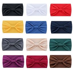 Women Wide Headwrap Cotton Elastic Hair Band Yoga Headband Sport Running Hair Band Turban Outdoor Gym Sport Fitness Bandage