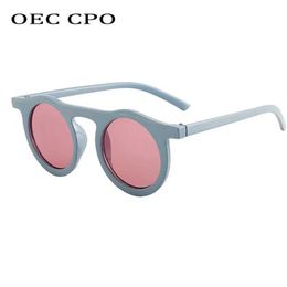 Sunglasses OEC CPO Classic Round Sunglasses Mens Fashion Small Frame Sunglasses Womens Plastic Glasses Neutral Eye UV400 O626 J240322