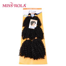 Pack Pack Miss Rola Synthetic Short Wavy Double Hair Weft Weave 100% Kanekalon Fibre Hair 6pcs/lot