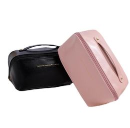 hot 2024fashion tote bag ins travel protable storage bag solid waterproof makeup bag women zipper toiletry bag