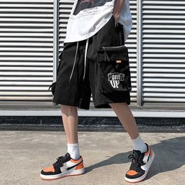 Men's Shorts Large Pocket Mens Goods Shorts Street Clothing Summer Trend Straight Loose Shorts J240322