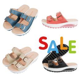 casual women's sandals for home outdoor wear casual shoes GAI Colourful apricot new style large size fashion trend women easy matching waterproof bigsize Eur35-42