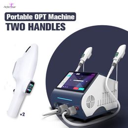 FDA Approved OPT IPL Acne Treatment Painless Hair Removal Machine Elight Face Lifting Beauty Skin Tightening Beauty Equipment 2 Handles