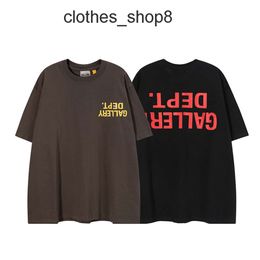 Deptt Mens Gallerryss Designer Tshirt Shirts t Star men's fashion brand high street Los Angeles inverted design Short Sleeve men's T-shirt 63M6