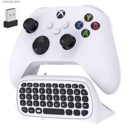 Game Controllers Joysticks Controller Keyboard for Xbox Series X/S/One/One S Wireless Chatpad Gaming Keypad with USB Receiver With 3.5mm Audio JackY240322