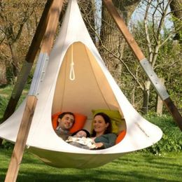 Hammocks Outdoor travel camping hanging tree hanger indoor childrens playground swing hanging chair waterproof tent Y240322