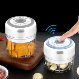 2020 New Kitchen Tools Electric Mini Food Garlic Vegetable Chopper Garlic Press Crusher Kitchen Chopper Meat Grinder Accessories C2913