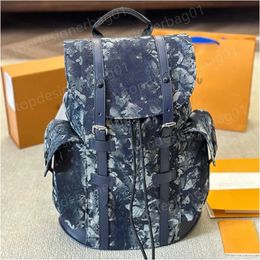 Designer Backpack Luxury Designer Backpack Women's and men's Travel backpack Fashion classic printed coated canvas parquet leather backpack