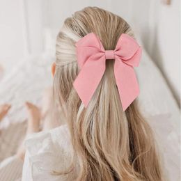 Hair Accessories 10Pcs/lot Solid Children Elastic Bands Tie For Girls Baby Lovely Cheer Bow Ponytail Holder Kids Gift