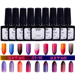 Whole36 Colors Choices UVampLED Soak Off Nail Gel Polish Temperaturwechselfarben 10 ml Nails Gel LacquerHTTC361246260