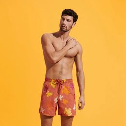 Vilebre Pantaloncini da uomo Bermuda Pantaloncini Boardshorts UOMO SWIM SHORTS TORTUES MULTICOLORES Trunks Uomo Surfwear Bermuda Beach Short Turtles Estate 89738