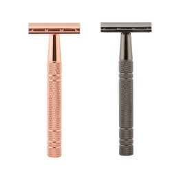 Razor Reusable Stainless Steel Handheld Men Safety for Razor Set with 10 x Refill Blad