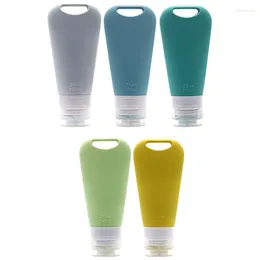 Storage Bottles 90ml Silicone Travel Bottle For Toiletries Leak Proof Refillable Squeezable Containers Lotion Liquid Shampoo