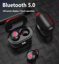 Drop TWS inear Earphones Bluetooth 50 HiFi Stereo Earphones with Digital Charge Box A6 Mini Wireless Earphone Earbuds4149168