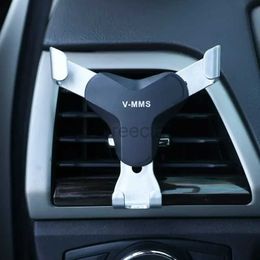 Cell Phone Mounts Holders Gravity Car Phone Holder Universal Car Bracket Air Vent Mount Clip Cell Holder Mobile Phone Stand for IPhone 13 Samsung 240322