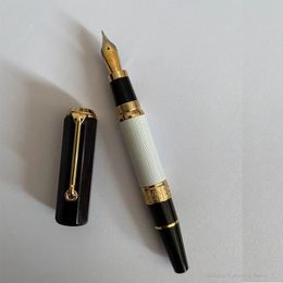 Lemon M5 Panda Pattern Acrylic Piston Fountain Pen Blade Long Knife Nib Hand-Polished 14K/18K Nib Writing Luxury Stationery Gift 240307