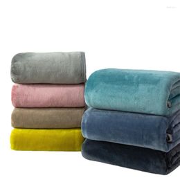 Blankets Spring Autumn Warm Coral Fleece Bedspread Soft Breathable Throw Sofa Blanket Bedding Coverlet Travel Thickened Nap Quilt