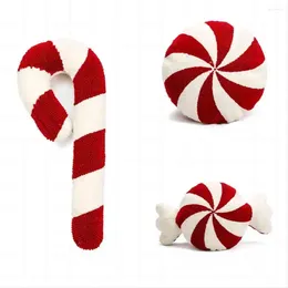 Pillow SWEETHOME Christmas Candy Cane Soft Comfortable Lightweight Throw Home Decor For Indoor Decorations