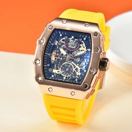 New Bucket Shaped Fully Automatic Non Mechanical Silicone Personalized Fashion Men's Quartz Watch