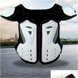 Motorcycle Armor 4-15 Years Children Body Protector Vest Kids Motocross Jacket Chest Spine Protection Gear Anti-Fall Impact Resistant Otkhm