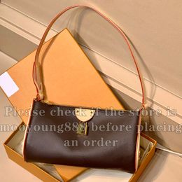 12A Upgrade Mirror Quality Designer Pochette Tirette Hobo Bags 22cm Small Womens Clutch Lock Bag Luxurys Coated Canvas Handbags Brown Purse Shoulder Box Bag