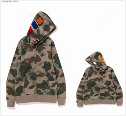 Men's Hoodies Sweatshirts designer hoodies zip hoodie mens Luminous Camouflage hoody pullover sweatshirts loose long sleeve sports clothing thick