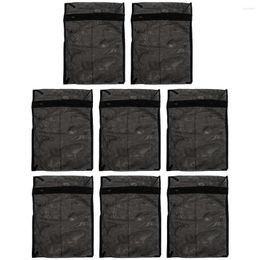 Laundry Bags 8 Pcs Black Bag Containers Washing Mesh Polyester Organiser Delicates Travel Sock