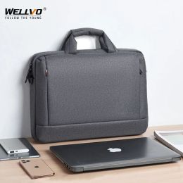 Backpack Unisex Oxford Briefcase Laptop Bags Business Office Handbags Documents Storage Bag Solid Colour Waterproof Travel Bags XA755ZC