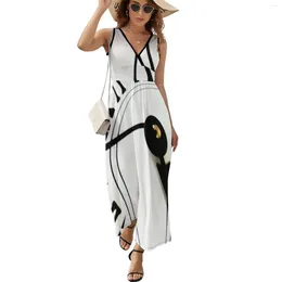 Casual Dresses Dali Melting Clock Sleeveless Dress Women's Elegant Loose Wedding For Parties Sale