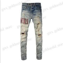 amirir jeans purple jeans man pants black skinny stickers light wash ripped motorcycle rock revival joggers true religions men High trousers amirir short 913