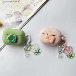 Earphone Accessories colorful flower Case For Redmi Buds 4 Lite Case Cute Silicone Earphone Cover with Keychain Accessory redmi buds4pro coverY240322