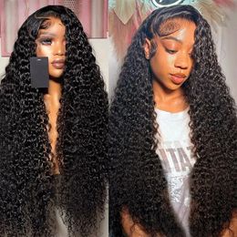 Deep Wave Frontal Wig 13x6 Hd Lace 13x4 Curly Lace Front Human Hair Wig PrePlucked Brazilian Wet and Wavy 4x4 Lace Closure Wigs