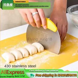 Household Scales KAWASIMAYA Stainless Steel Cutting Knife Household with Scale Sausage Noodle Steamed Bread Hand Rolled Noodle Cutting Plate 240322