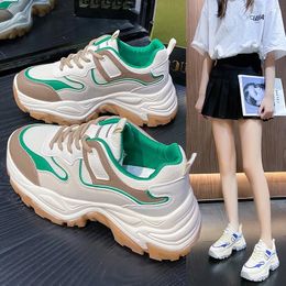 Casual Shoes Thick-soled Heightened Mesh Women's Sports Autumn Fashion Comfortable And Breathable Female