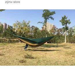 Hammocks Solid color parachute pendant with pendant strap and black chain for camping survival travel two person outdoor furniture Y240324