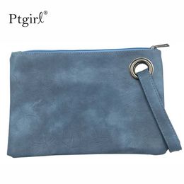 Evening Bags Fashion solid womens clutch bag leather women envelope bag clutch evening bag female Clutches Handbag Immediately shippingL2403