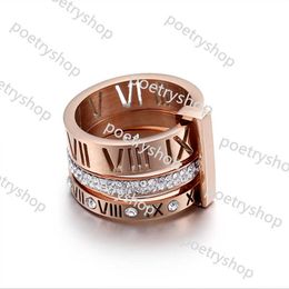 Band Rings 2021 Gold Ring Design Men Designer Jewellery Women Beautiful Charm Titanium Steel Number Letter Sier Jewellery Diamonds High End Mens Rings