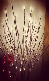 20LED Night Lights Battery Powered Twig Lamp Indoor el Simulation Tree Light Pography Prop Christmas Decoration3293441