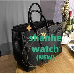 Original Tote Bag single Large capacity shoulder womens leather bag with lychee pattern lock buckle handbag carrying going out QYJW AR1H