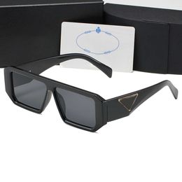 Designer Sunglasses Classic Eyeglasses Goggle Outdoor Beach Sun Glasses For Man Woman More Color Optional Triangular Signature with box