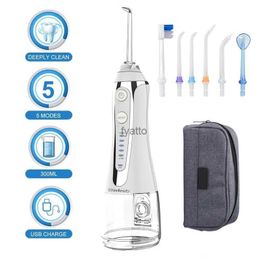 Other Appliances 5 models of oral irrigator 300ml portable water-based dental floss and cleaning agent USB charging irrigator with travel bag H240322
