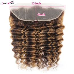 Closures 4 27 Highlight Loose Deep Wave Lace Frontal 13X4 Lace Closure Transparent Lace Closure 4X4 Lace Frontal For Women Human Hair