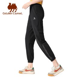 Outfit GOLDEN CAMEL Women's Running Pant Loose Beam Thin Sports Pants for Women 2023 Summer High Waist Yoga Breathable Fitness Trousers