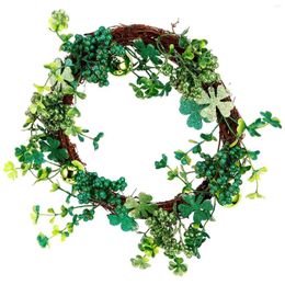 Decorative Flowers St Patrick's Day Pendant Door Wreath Hanging Ornament