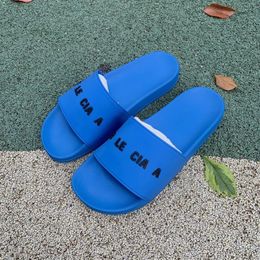 Size 35-46 brand rubber Slippers outdoor Summer beach flat Men Luxury loafer Sandals Slide Designer Sliders Women Slippers Casual shoe pool sandale Mule lady With box